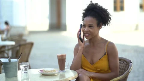 Calls the store and makes an order. Stock Footage 154451513