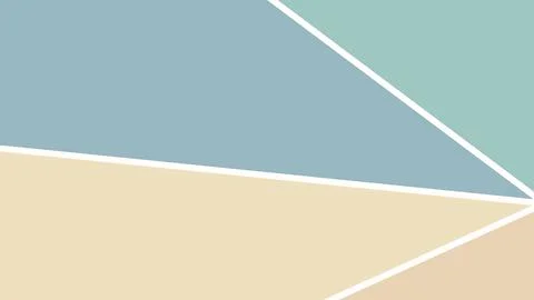 A calm abstract composition of blue and beige geometric planes separated by.. Stock Illustration