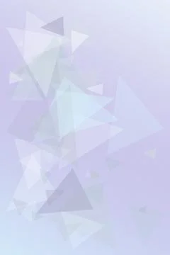 A calm abstract pattern of translucent pastel triangles in lavender and lil.. Stock Illustration