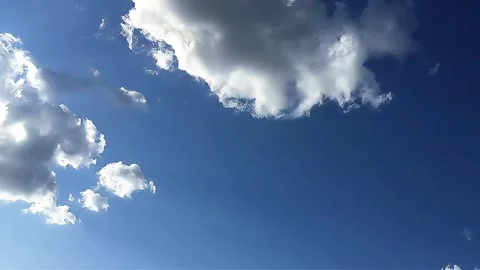 Calm and Clear: A Perfect Cloudy Sky Stock Footage 304773882