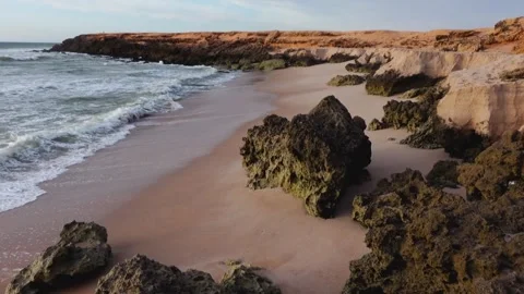 Calm and empty beach Stock Footage 243427701