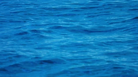 Calm and Gentle Waves on the Surface of the Ocean Stock Footage 53415455
