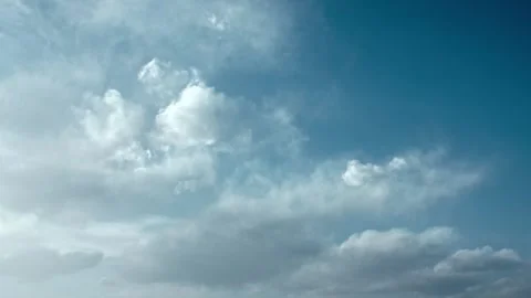 Calm and quiet flowing clouds delay Stock Footage 257169824