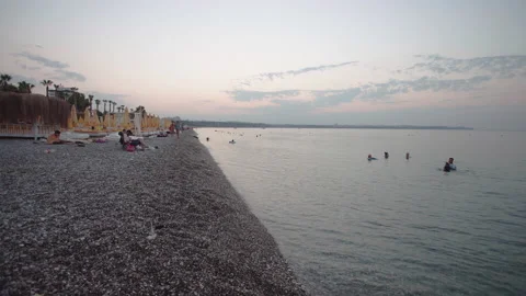Calm Antalya beach Stock Footage 158119161