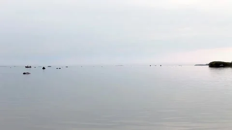 Calm Baltic Sea Stock Footage 58337610