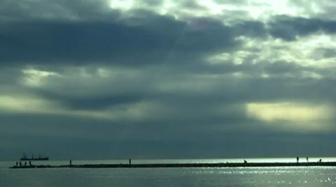 Calm beach 库存影片 592771