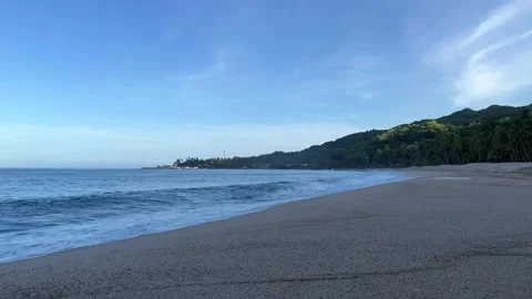 A calm beach Video stock 246028287