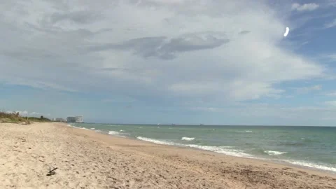 Calm Beach Waves Stock Footage 142400363