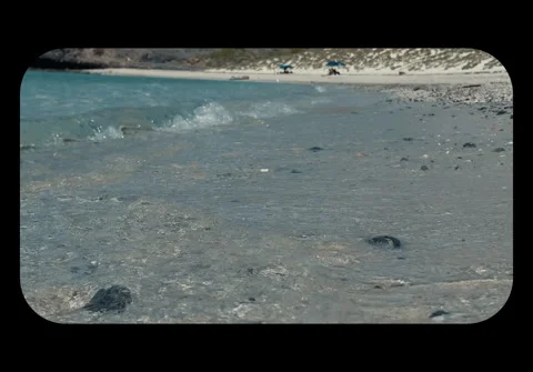 Calm beach waves Stock Footage 278845261