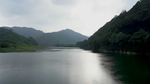 Calm Big river Stock Footage 158781005