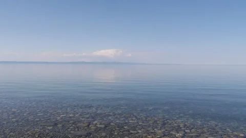 The calm blue surface of the waves Stock Footage 103412214