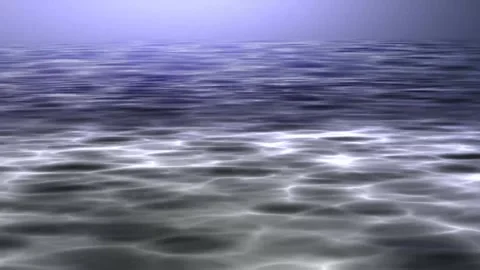 Calm Blue Water Surface Animation Stock Footage 307629447