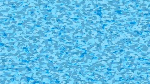 Calm blue water surface in a mosaic pattern with light reflections Stock Footage 337887937
