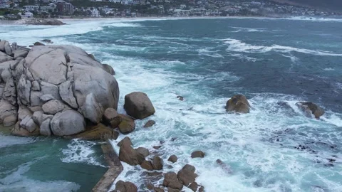Calm Capetown Shoreline Stock Footage 281158723