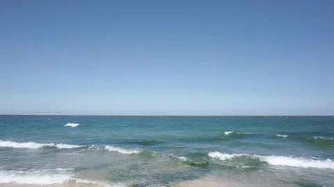 Calm Caspian sea Stock Footage 112889974
