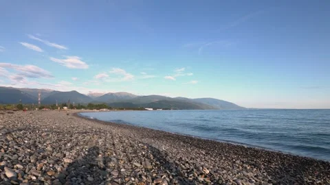 Calm Clear Weather On The Seashore Vídeo Stock 290004337