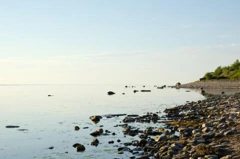 Calm coastline Stock Photos
