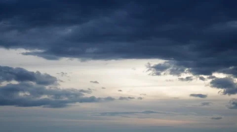 Calm Darkening Clouds Stock Footage 51311660