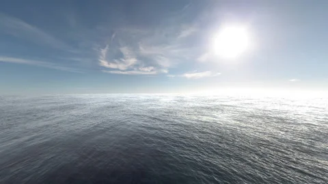 Calm Daylight Ocean Background Loop Vídeos de archivo 212947379