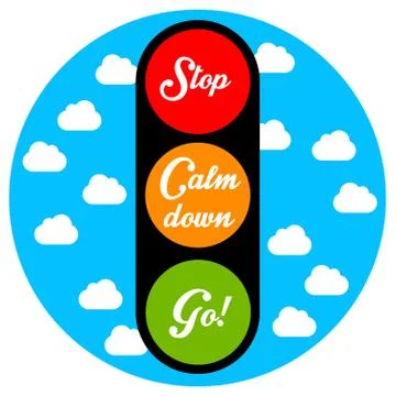 Calm down Stock Illustration