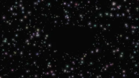 Calm Floating Particles Dark Background Loop Stock Footage 332496838
