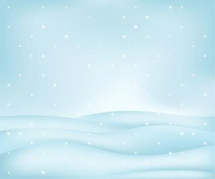 Calm free winter landscape plain scene at snowfall vector illustration Illustrazione stock