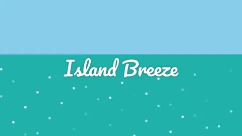 Calm Island Breeze Background Overlay - Gentle Waves and Summer Vibes Stock Footage 337501761