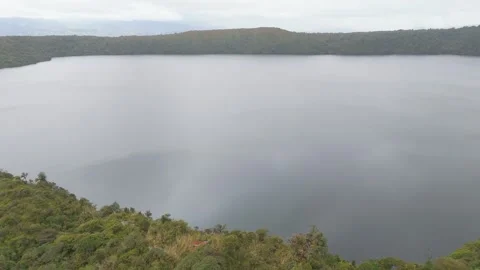Calm Lagoon Surrounded by Greenery Stock Footage 330759771
