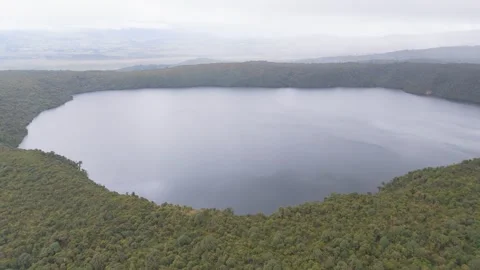 Calm lagoon view with dense forest at Buey Stock Footage 330759777