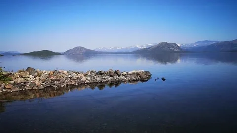 Calm lake. Peace. Stock Footage 167129707