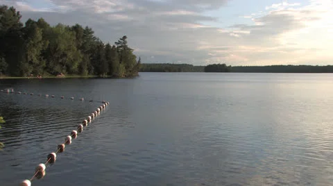 Calm Lake at Sunset Видео 25394867