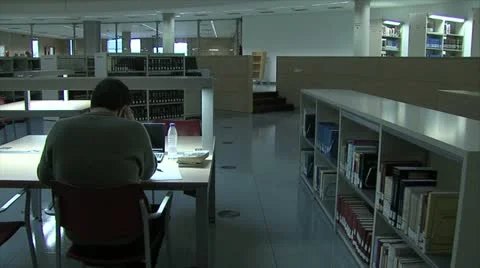 Calm library Stock Footage 20879042