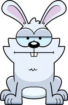 Calm Little Rabbit Stock Illustration