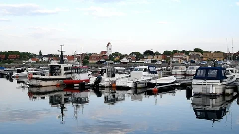 Calm marina Stock Footage 90245694