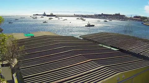 Calm marine bay Stock Footage 22227260