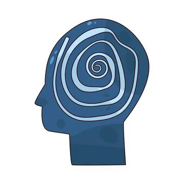 Calm Mind illustration Stock Illustration