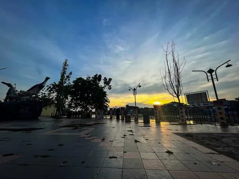 Calm the mind by the river Stock Photos