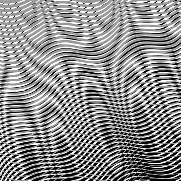 Calm moire effect vector background. Wave Optical Illusion. Stock Illustration