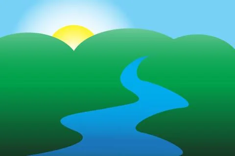 Calm Morning Stock Illustration
