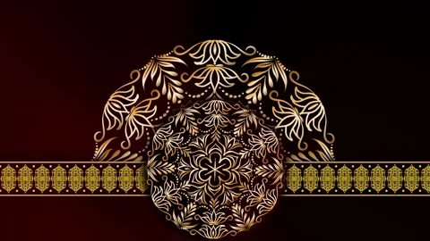 Calm Motion Motion Nebula Core Mandala Ramadan Background Stock Footage 327720224