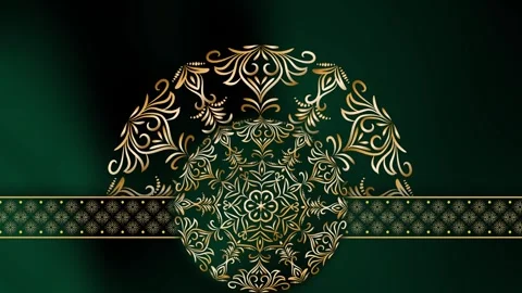 Calm Motion Motion Solaris Vortex Mandala Ramadan Background Stock Footage 327720272