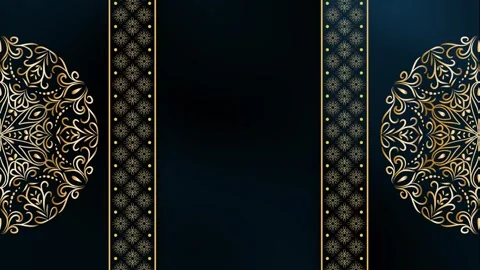 Calm Motion Motion Starry Labyrinth Mandala Ramadan Background Stock Footage 327720262