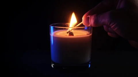 Calm Night Candle Stock Footage 295157139