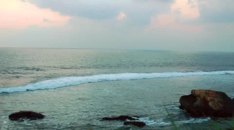 Calm Ocean After Sunset 스톡 동영상 61752565