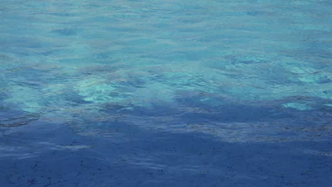 Calm ocean blue water surface Stock Footage 322217737