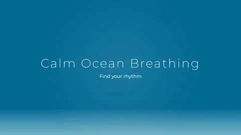 Calm Ocean Breathing Meditation Background Loop for Deep Relaxation and Str.. Stock Footage 337500906