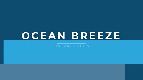 Calm ocean breeze cinematic background loop for relaxation, travel, and nat.. Stock Footage 337502126
