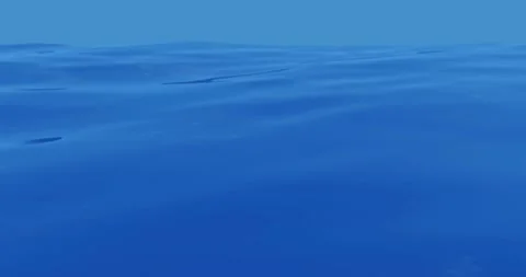 Calm ocean with clear sky and sun rays on blue water Stock Footage 201420813