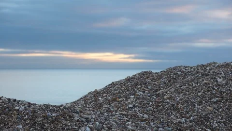 Calm Ocean with Seagulls Video stock 100567355