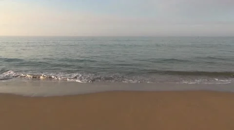 Calm ocean seashore 60 Stock Footage 22395425
